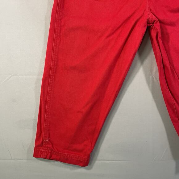 Rare Vintage Sesame Street 4T Red Overalls Big Bird Zoe Embroidered Wagon - Picture 2 of 10